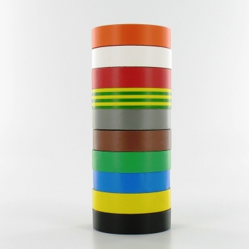 Isolatietape at-7 15 mm 10 meter 10 kleuren rainbow