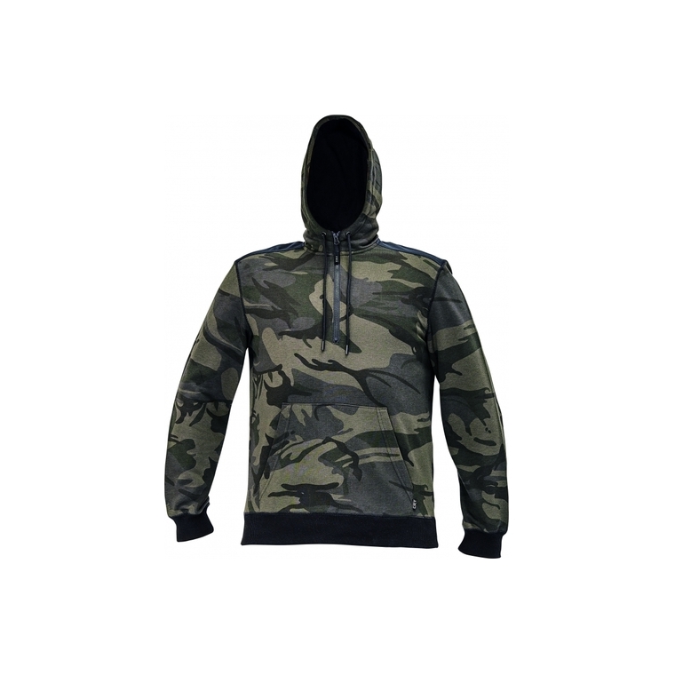 Crambe sweater met hoodie camouflage