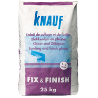 Knauf fix en finish 25 kg pleistergips