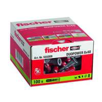 Fischer duopower plug 8x40 100 stuks zonder schroef