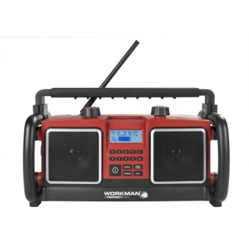 Perfectpro werkradio workman rood FM stereo RDS