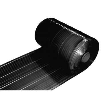 Nedsale kilgoot soft PVC 10 meter 46 cm zwart