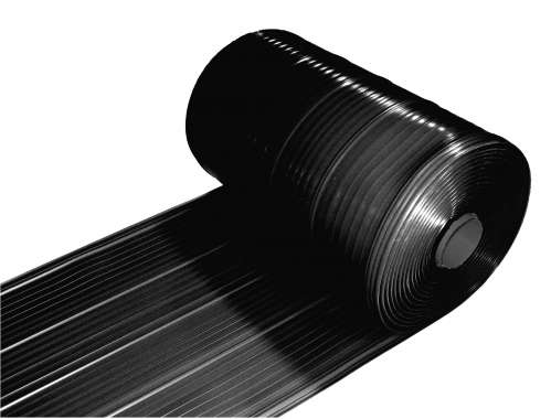Nedsale kilgoot soft PVC 10 meter 46 cm zwart